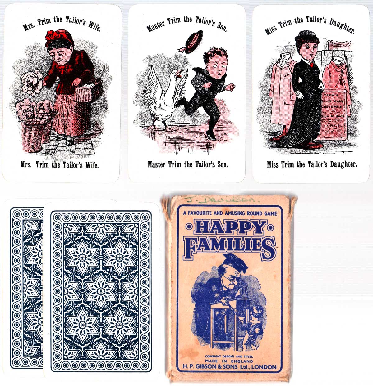 Cheery Families economy edition printed by De La Rue & Co., Ltd, c.1930s