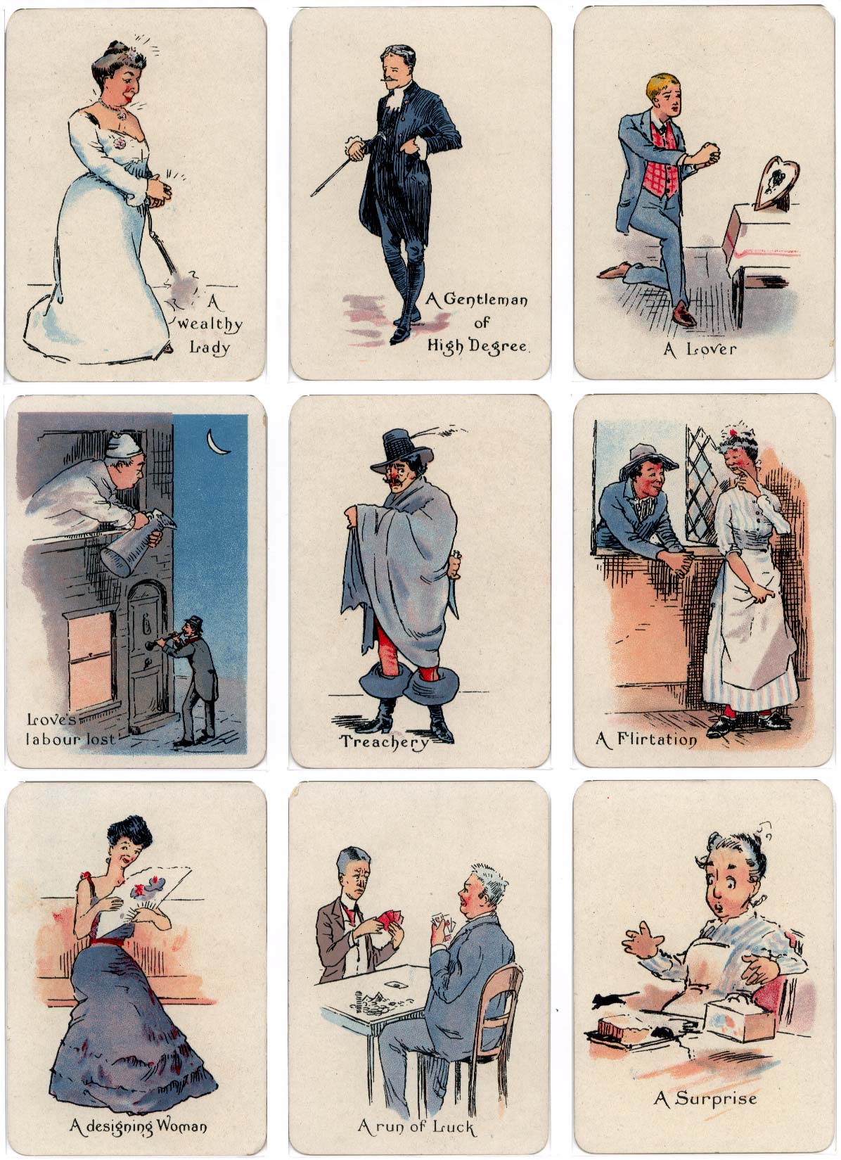 The “Gipsy” fortune-telling cards published by Thomas de la Rue & Co Ltd., c.1910