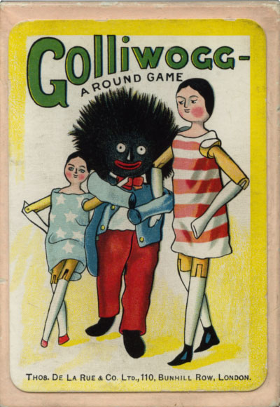 Box from the “Golliwogg” card game illustrated by Florence Kate Upton (1873-1922) and published by Thos de la Rue & Co, c.1902