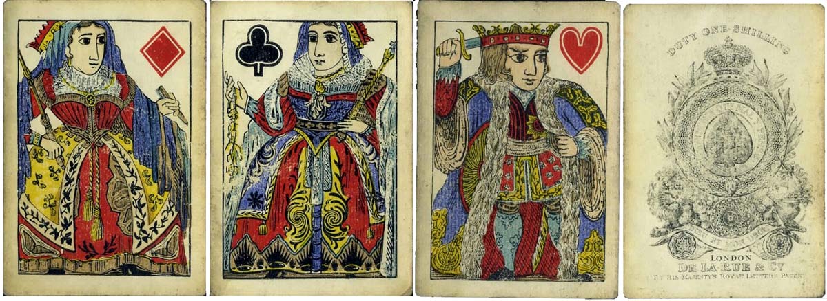 De la Rue's earliest pack of playing cards c.1832