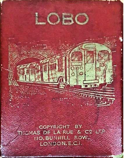 Lobo, the London Underground card game published by Thomas De la Rue & Co Ltd, 1930s