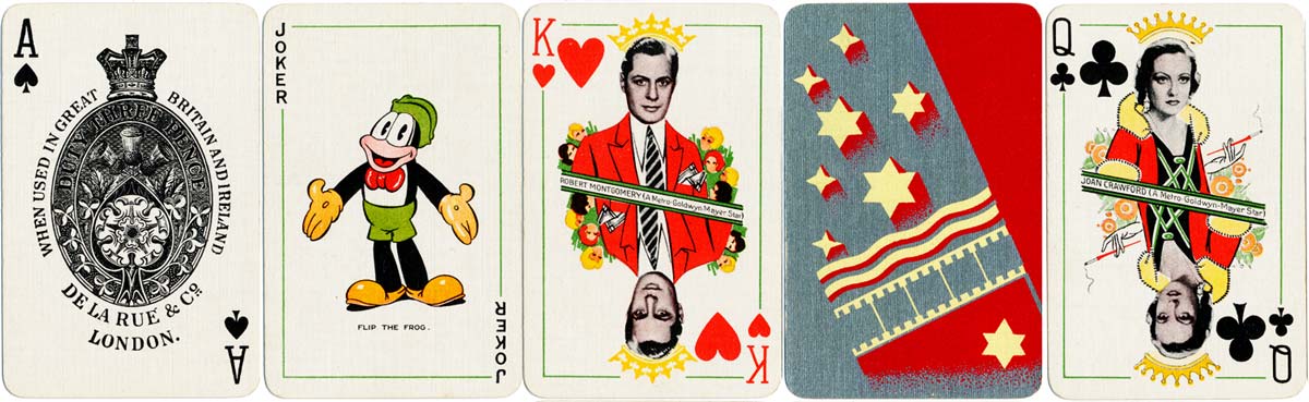 Film Star Playing Cards by Thomas de la Rue & Co., Ltd for Metro-Goldwyn-Mayer