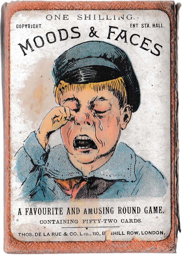 Box from “Moods & Faces” round game by Thos de la Rue & Co Ltd,. c.1890