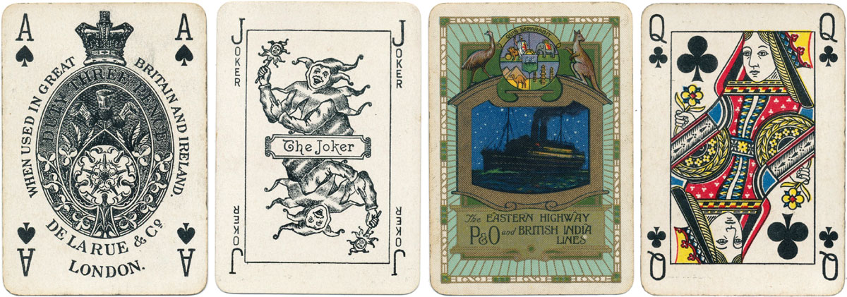 De la Rue Pneumatic Series ‘F’ playing cards, c.1925