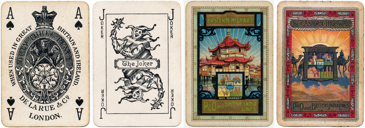 De la Rue Pneumatic Series ‘F’ playing cards, c.1925