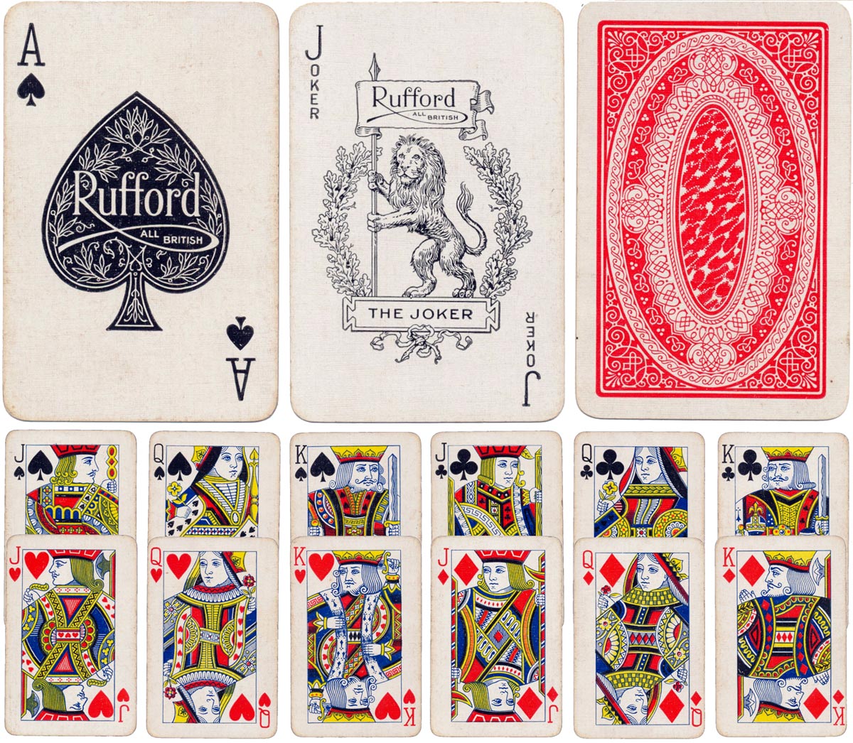 Rufford playing cards, De la Rue