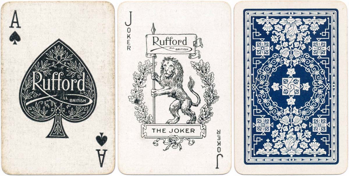 Rufford playing cards, De la Rue