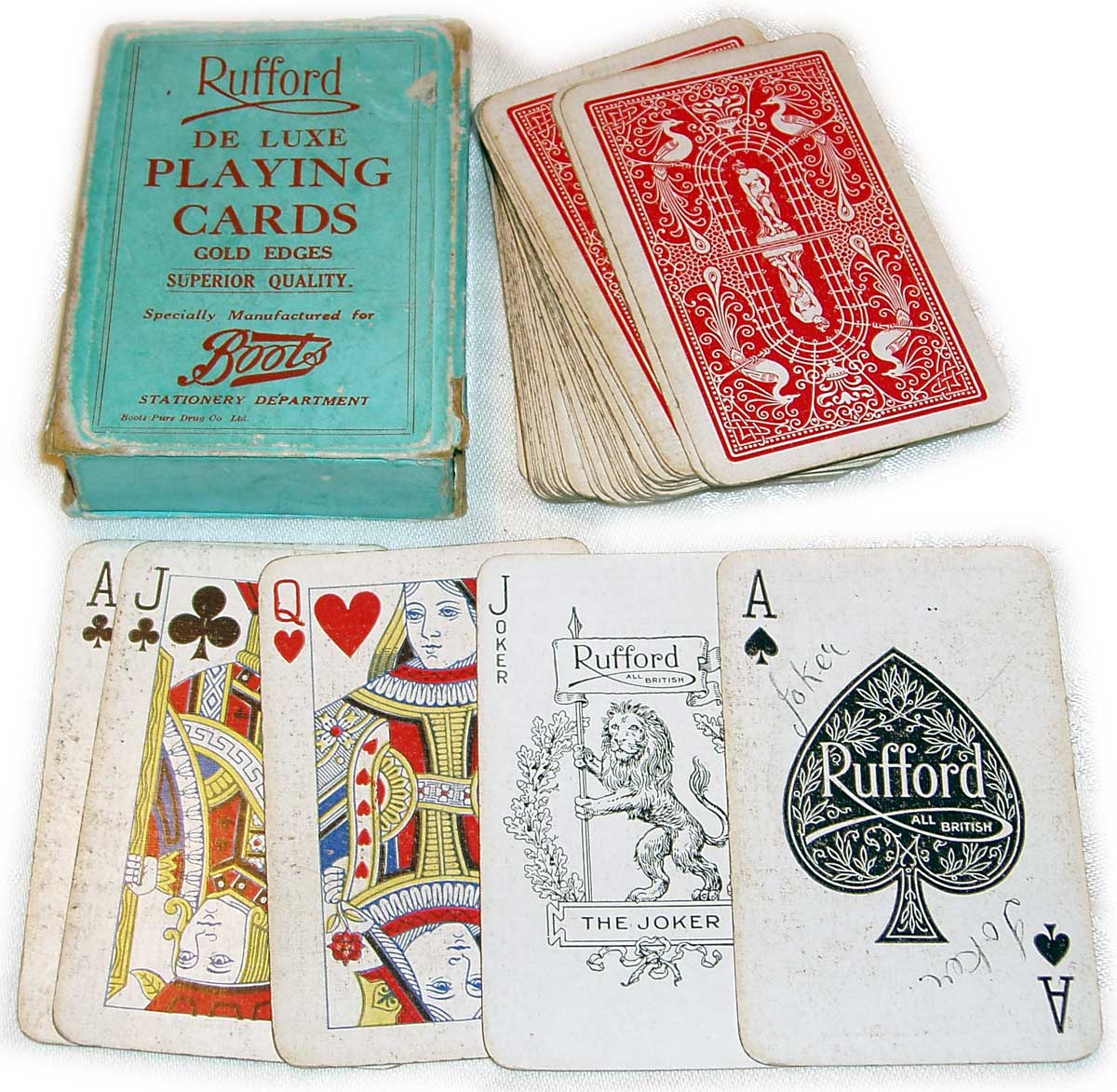 Rufford playing cards, De la Rue