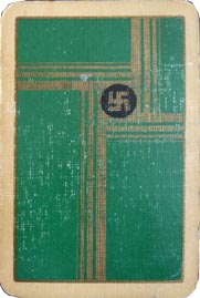 Swastika design playing cards by De La Rue, c.1925