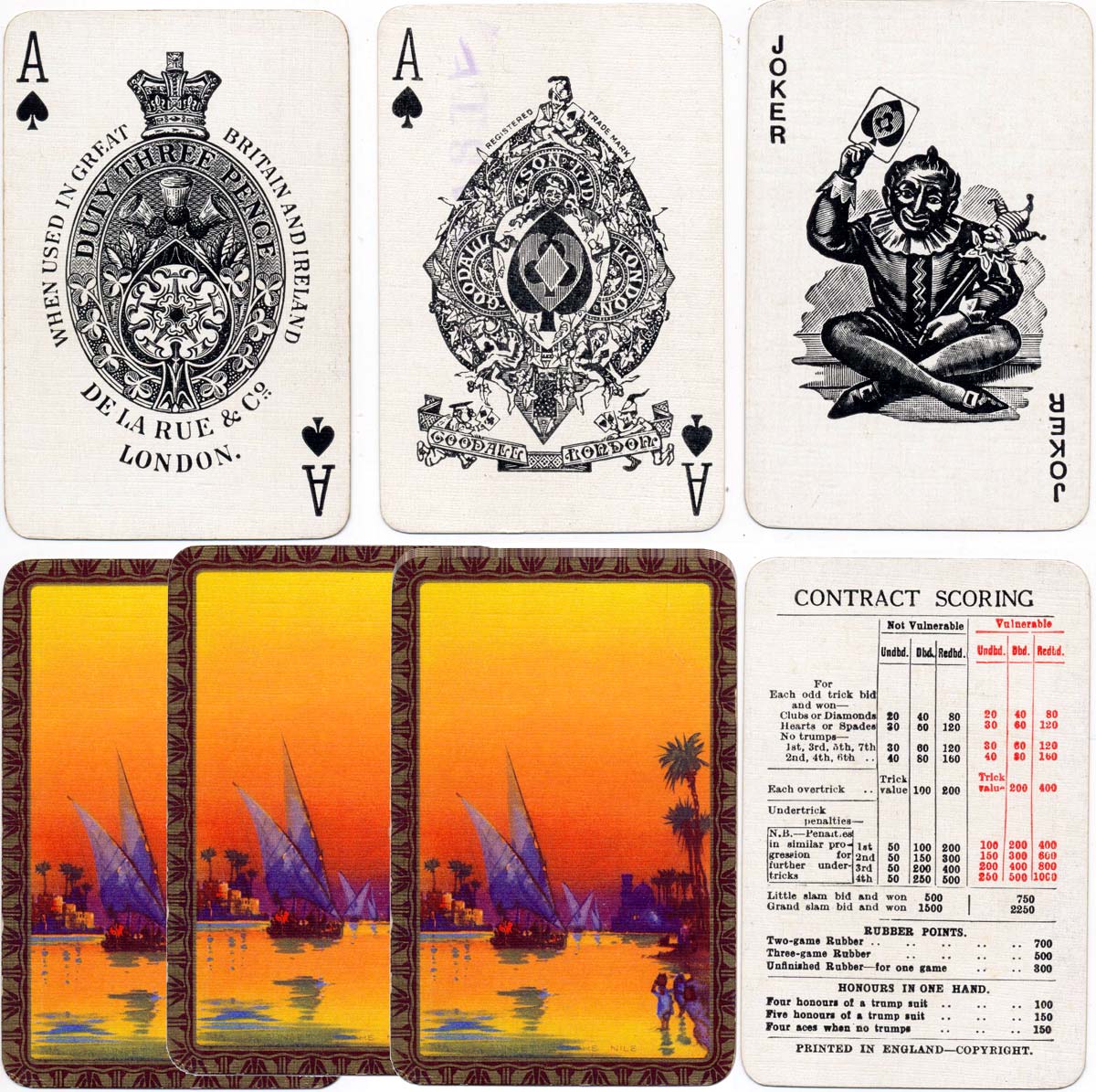 Thomas De La Rue (with extra Goodall ace of spades), c.1934 Thomas De La Rue (with extra Goodall ace of spades), c.1934