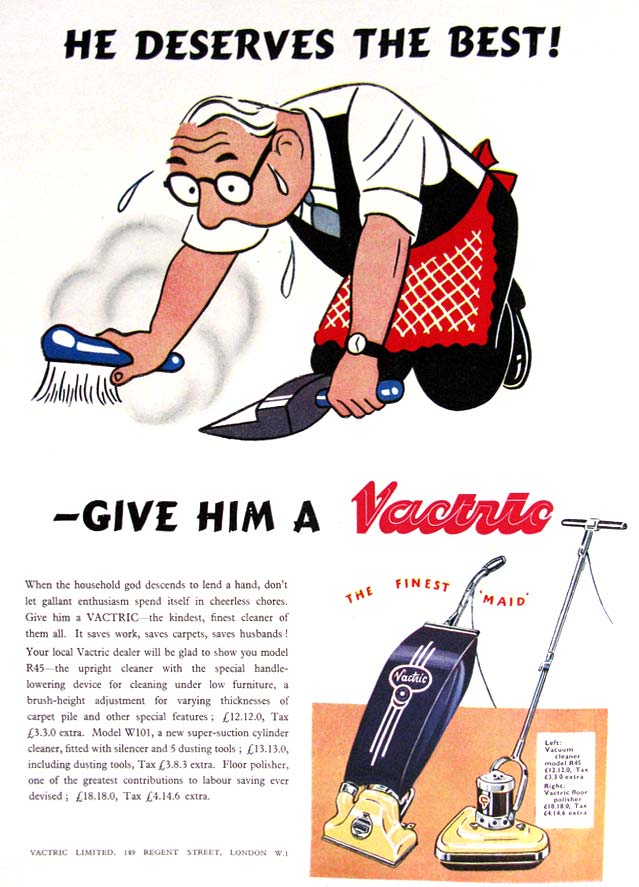 Vac-tric Electric Vacuum Cleaner advert Vac-tric Electric Vacuum Cleaner advert