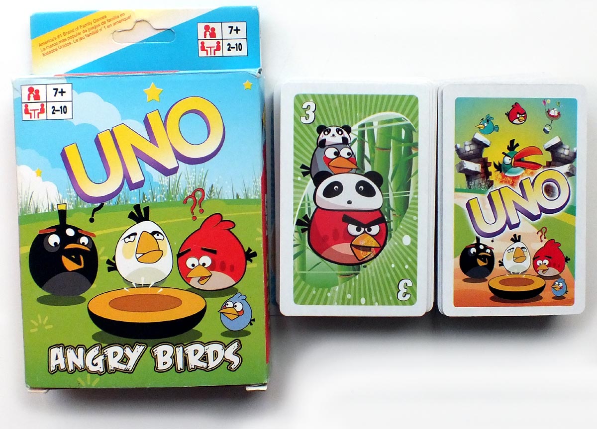 Angry Birds UNO manufactured in China, 2003