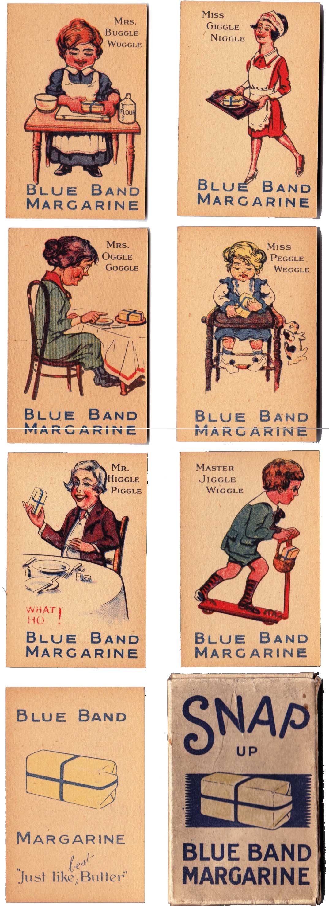 Blue Brand Snap Up published by Van den Berghs probably late 1920s