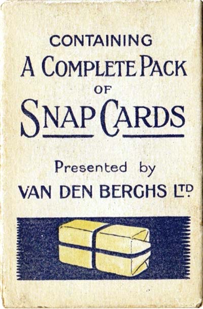 Blue Brand Snap Up published by Van den Berghs probably late 1920s