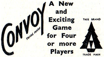 “Convoy” WW2 card game published by Tree Brand c.1940