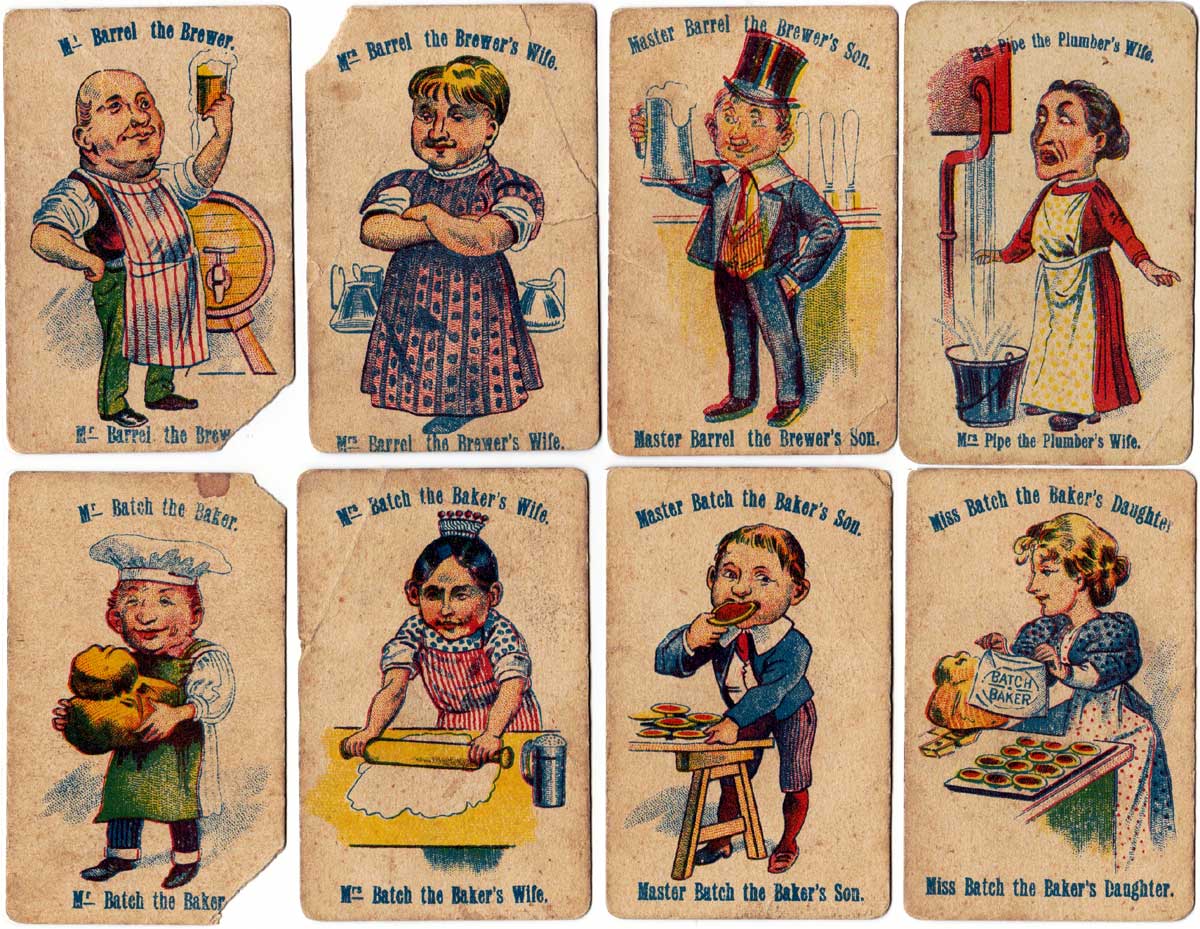 Happy Families card game published by Globe Series, c.1900