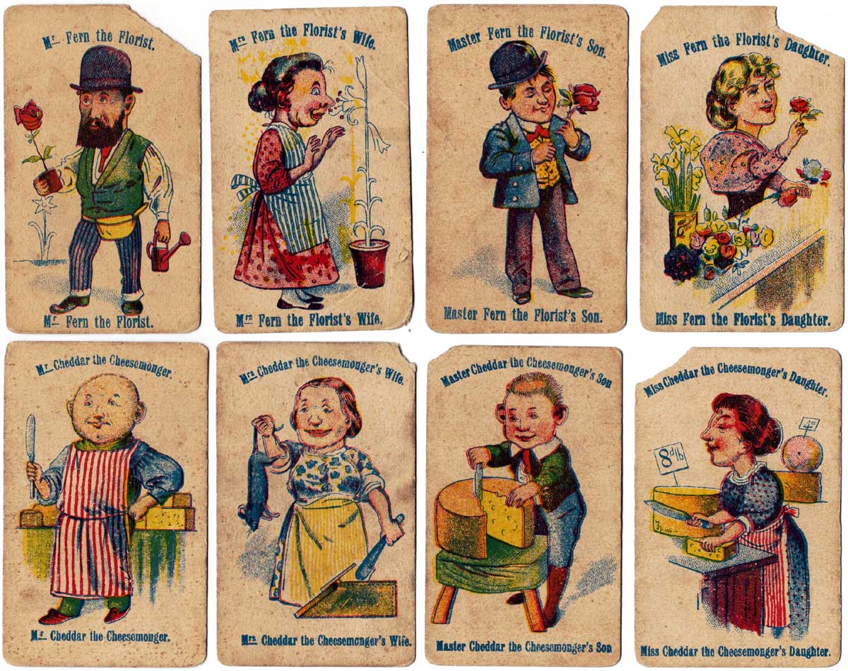 Happy Families card game published by Globe Series, c.1900