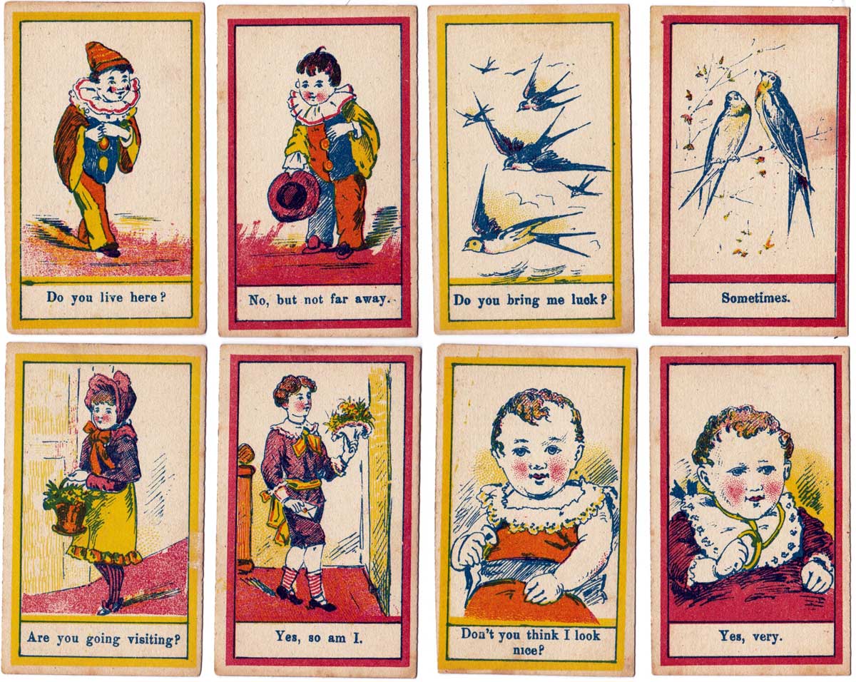 Questions and Answers card game by Globe Series, c.1900