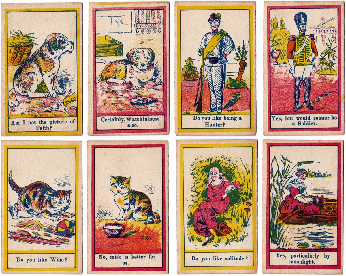 Questions and Answers card game by Globe Series, c.1900