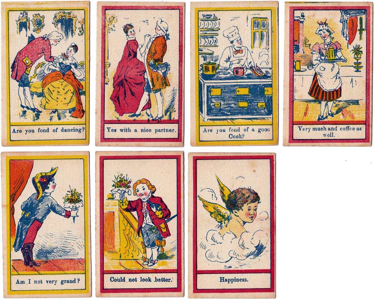 Questions and Answers card game by Globe Series, c.1900