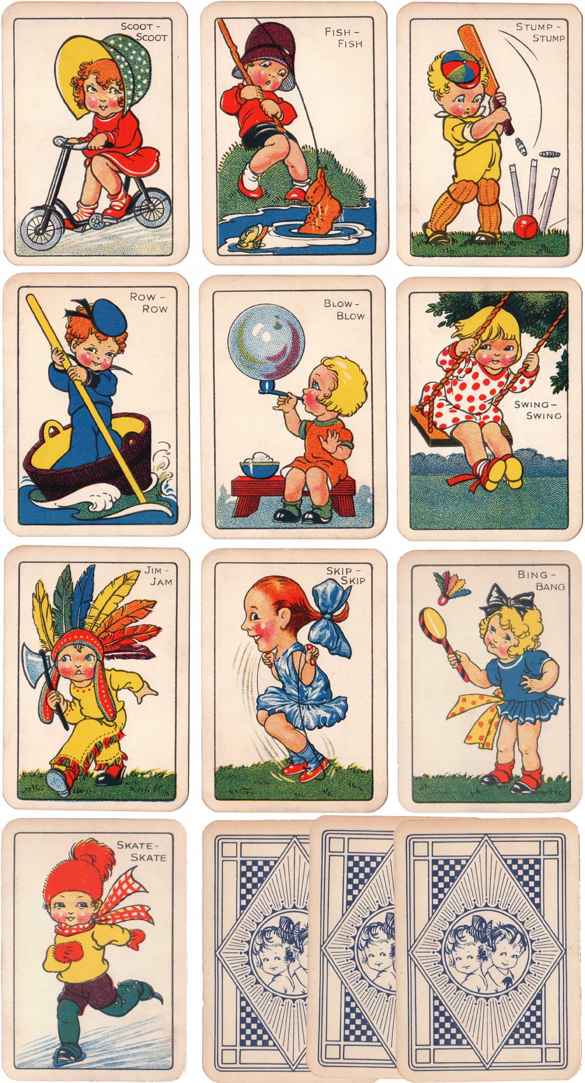 Snap card game produced in Germany by Oppenheimer und Sulzbacher, 1920s