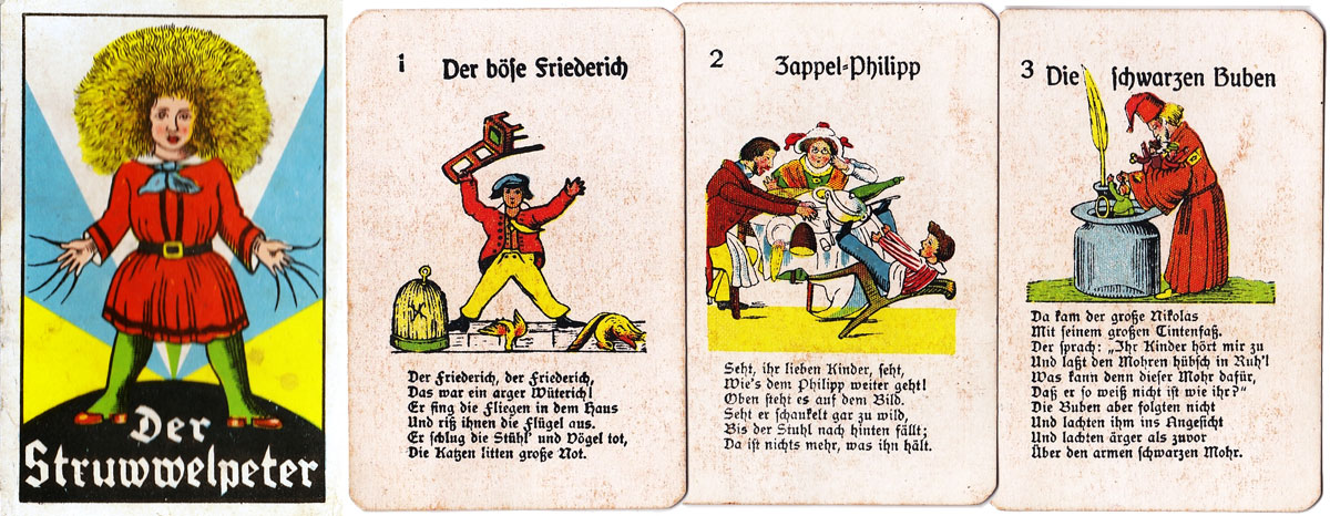 Struwwelpeter card game produced by Oppenheimer und Sulzbacher