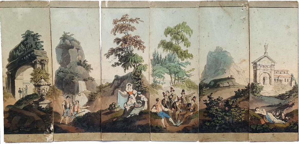 Myriorama of Italian scenery, 1824 Myriorama of Italian scenery, 1824