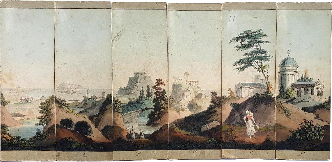 Myriorama of Italian scenery, 1824 Myriorama of Italian scenery, 1824