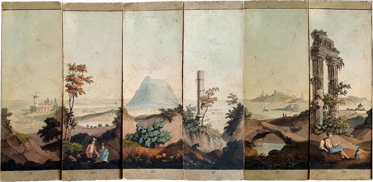 Myriorama of Italian scenery, 1824 Myriorama of Italian scenery, 1824