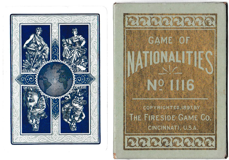 “Nationalities”, the people of many nations, published by the Fireside Game Co., Cincinnati, Ohio, c.1897