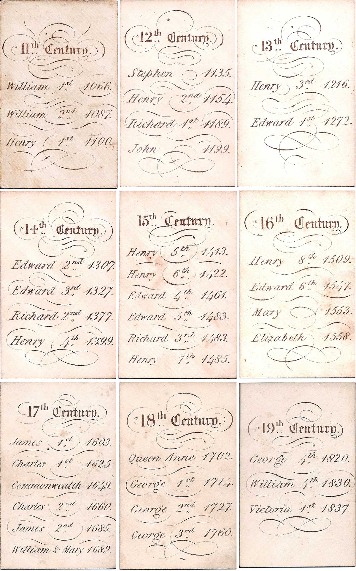 The Royal Historical Game of Cards invented by Jane Roberts and published by Robert Hardwicke c.1840 The Royal Historical Game of Cards invented by Jane Roberts and published by Robert Hardwicke c.1840