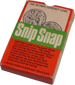 Snip Snap, the Decimal Currency Game box