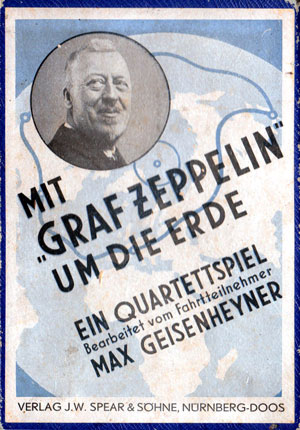 “Graf Zeppelin Round the World Flight” Quartet Game, 1930