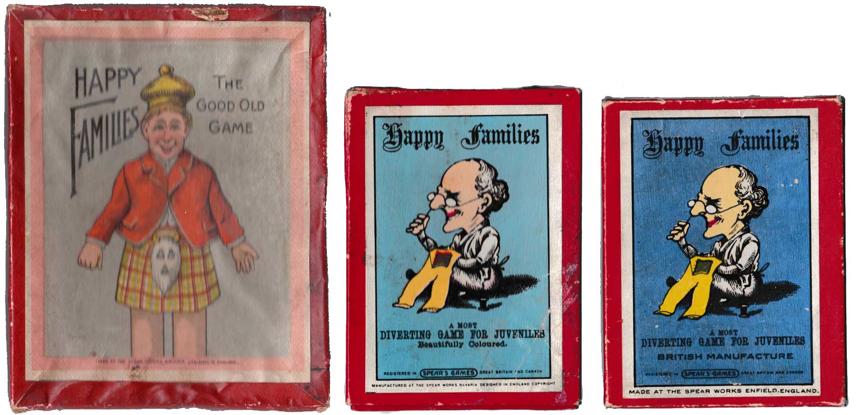 Spears Happy Families boxes c.1930-1950 Spears Happy Families boxes c.1930-1950