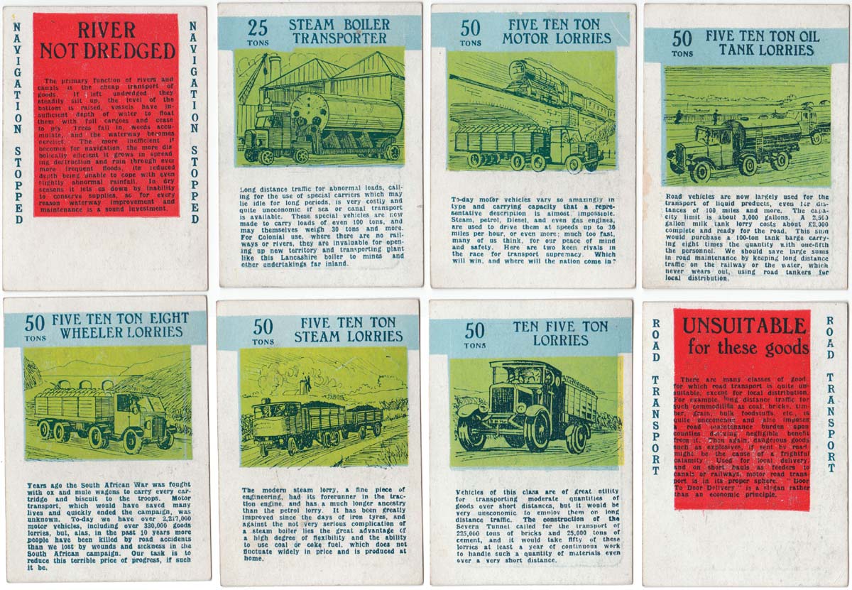 Transport card game published by H.P. Gibson & Sons Ltd in mid-1930s