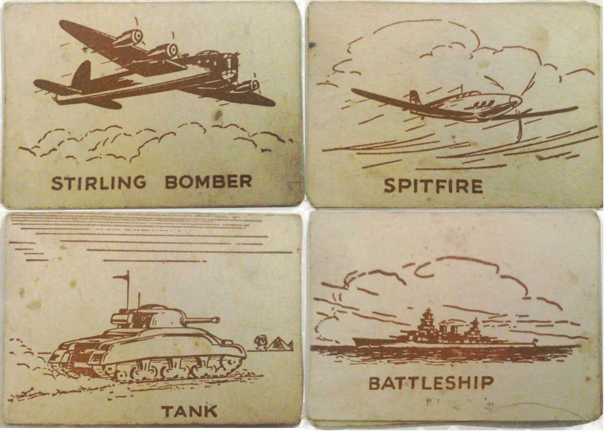 Wartime Snap card game, c.1941