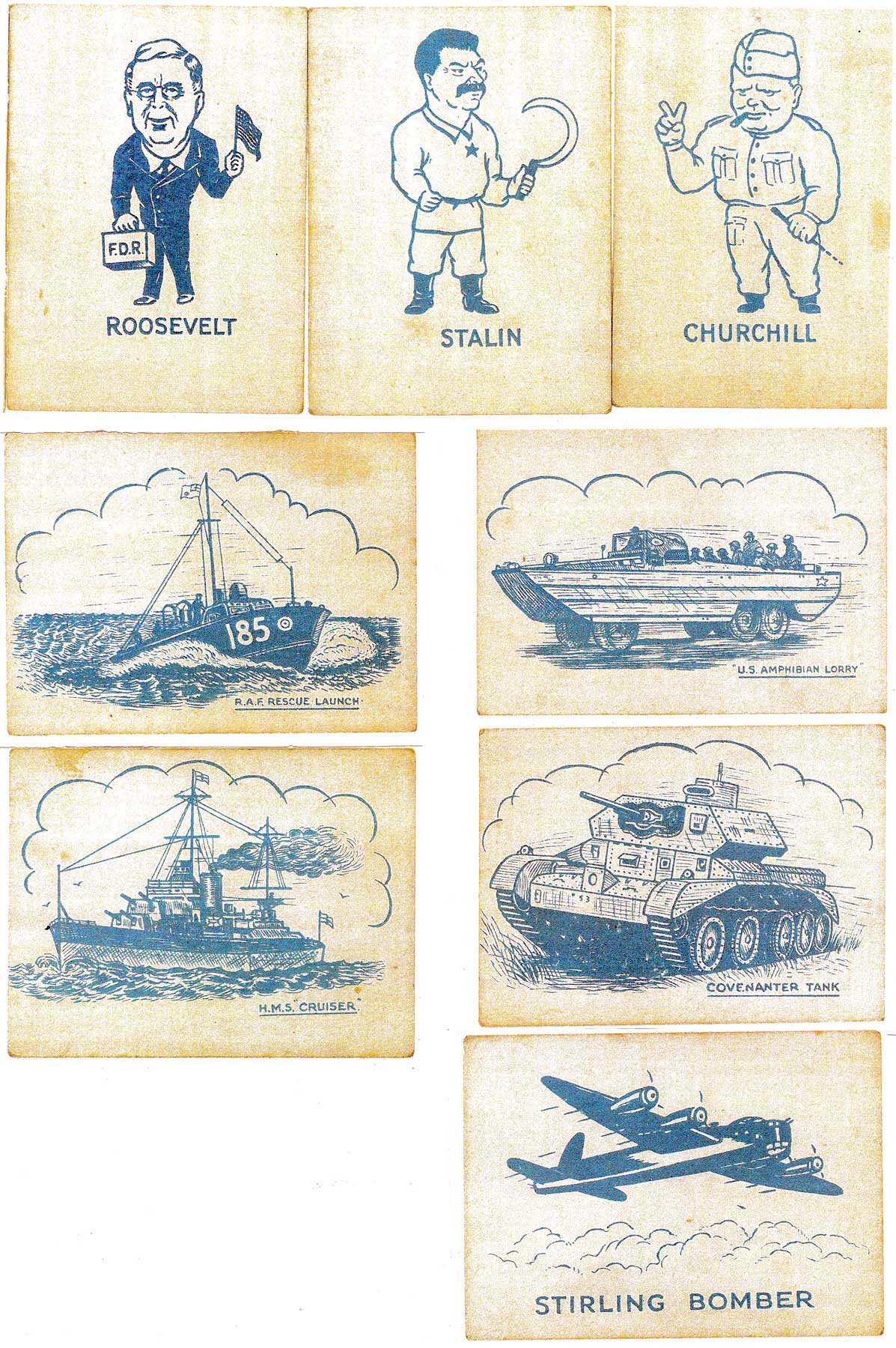 Victory Snap card game, c.1945