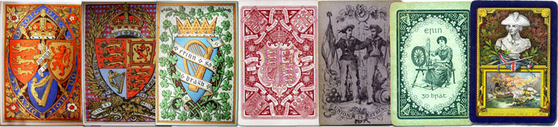 commemorative playing card back designs by Chas Goodall & Son