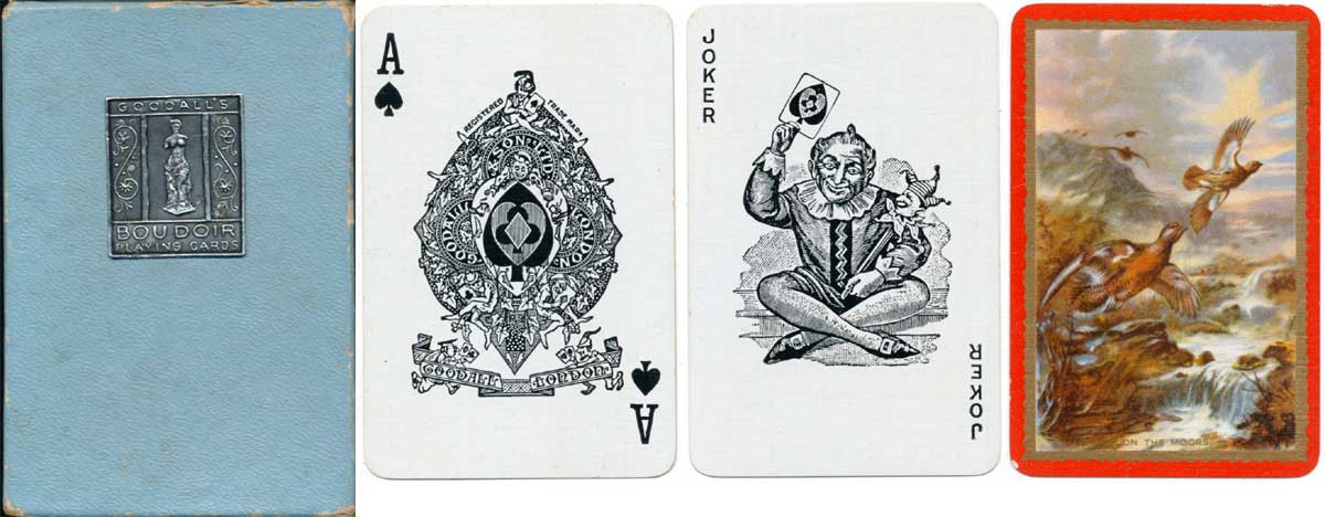 Goodall's Boudoir playing cards printed by De la Rue, c.1935-39 Goodall's Boudoir playing cards, c.1935-39