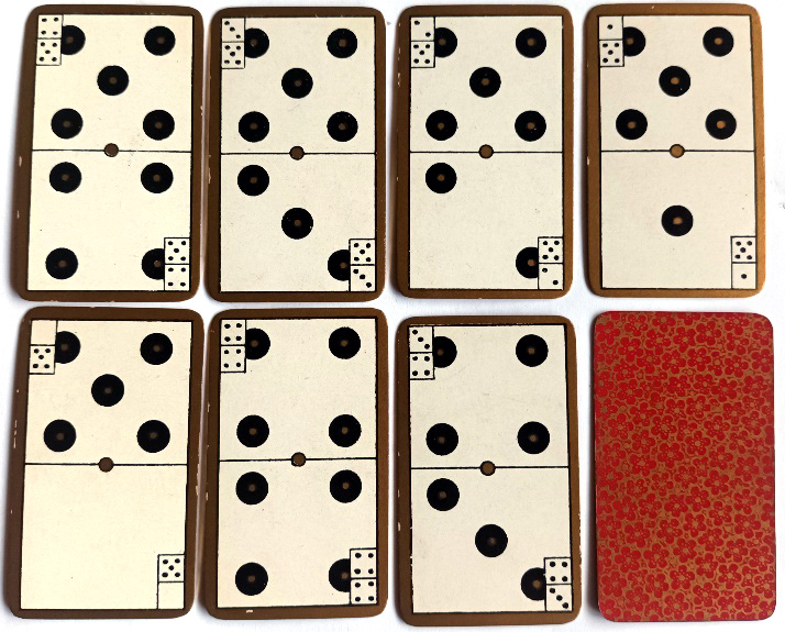 a miniature set of Goodall domino cards, 1904 a miniature set of Goodall domino cards, 1904