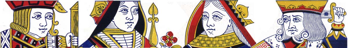 playing card court designs by Chas Goodall & Sons playing card court designs by Chas Goodall & Son