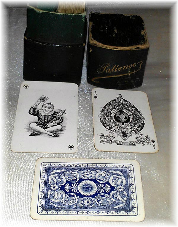 Classic art nouveau patience set c.1905 Classic art nouveau patience set c.1905