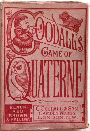 Quaterne: a children’s card game by Goodall & Son, 1873