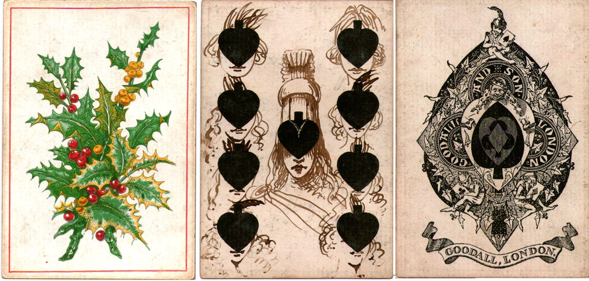 Transformed playing cards on a pack by Goodall & Son, c.1870 Transformed playing cards on a pack by Goodall & Son, c.1870