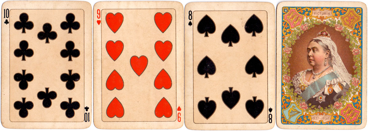 Playing cards commemorating Queen Victoria's Diamond Jubilee, 1897