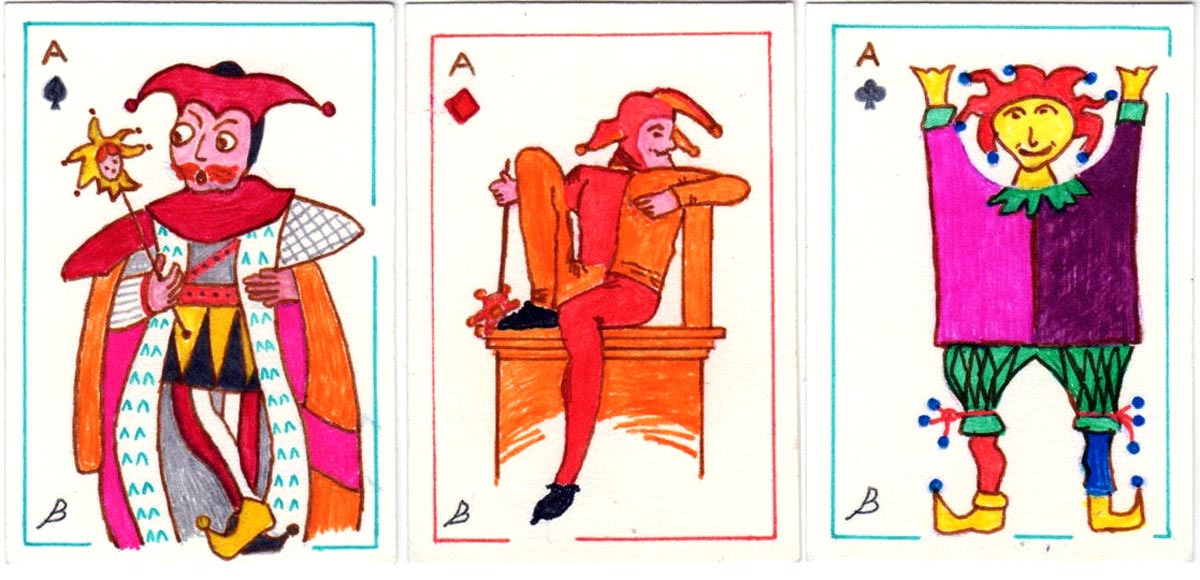 Pack of 52 hand-drawn Jokers Pack of 52 hand-drawn Jokers