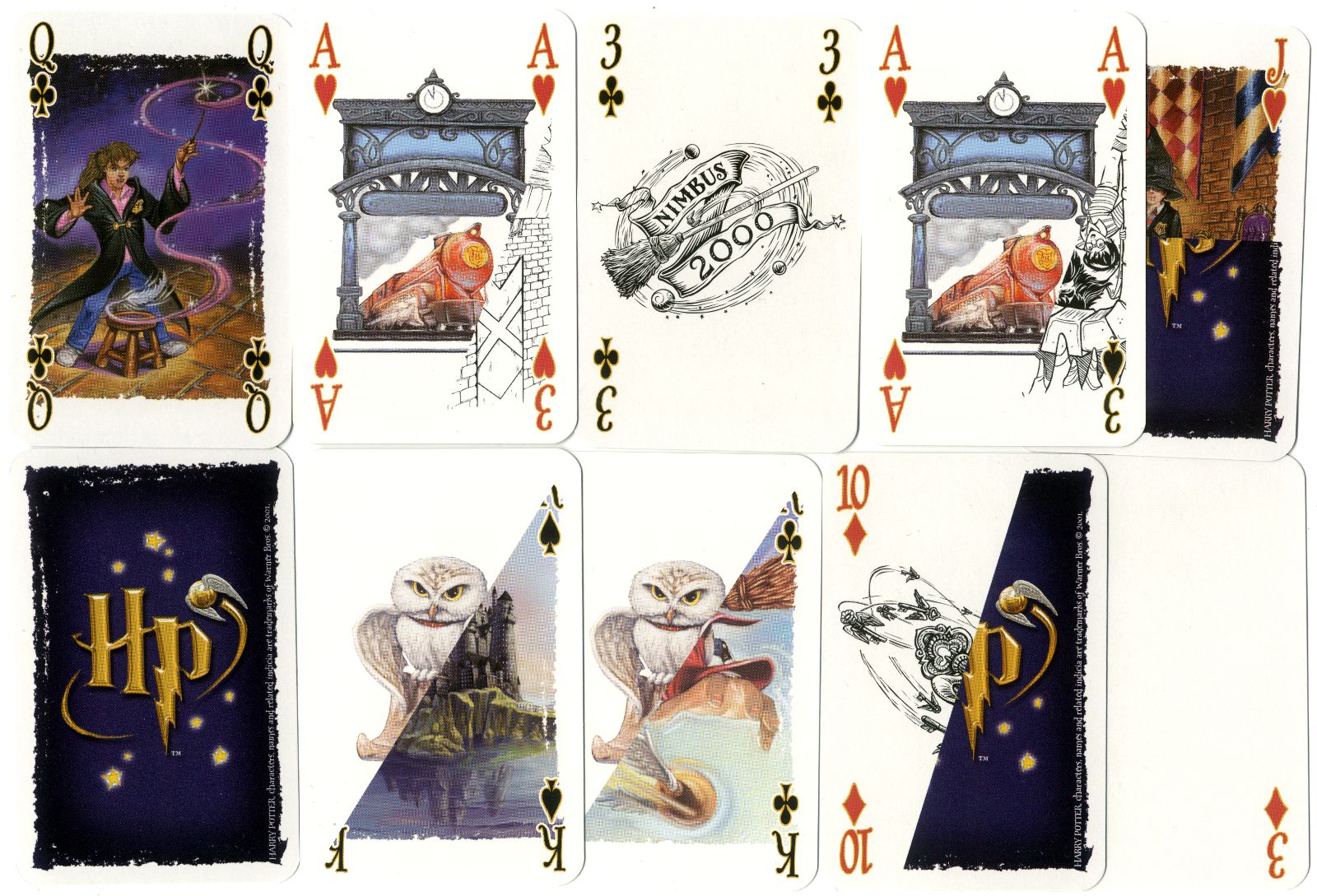 Harry Potter Playing Cards for Magic Tricks, made in Belgium by Carta Mundi