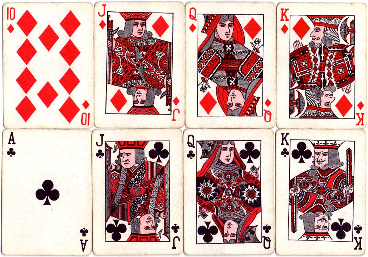 De Land’s Nifty playing cards published by S. S. Adams Co, c.1930