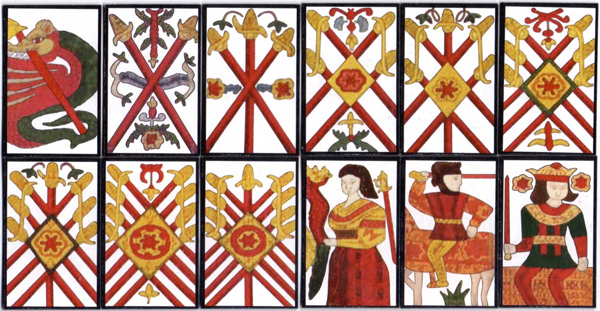 Tensho Mekuri cards hand-made by Patricia Kirk, 2003 Tensho Mekuri cards hand-made by Patricia Kirk, 2003