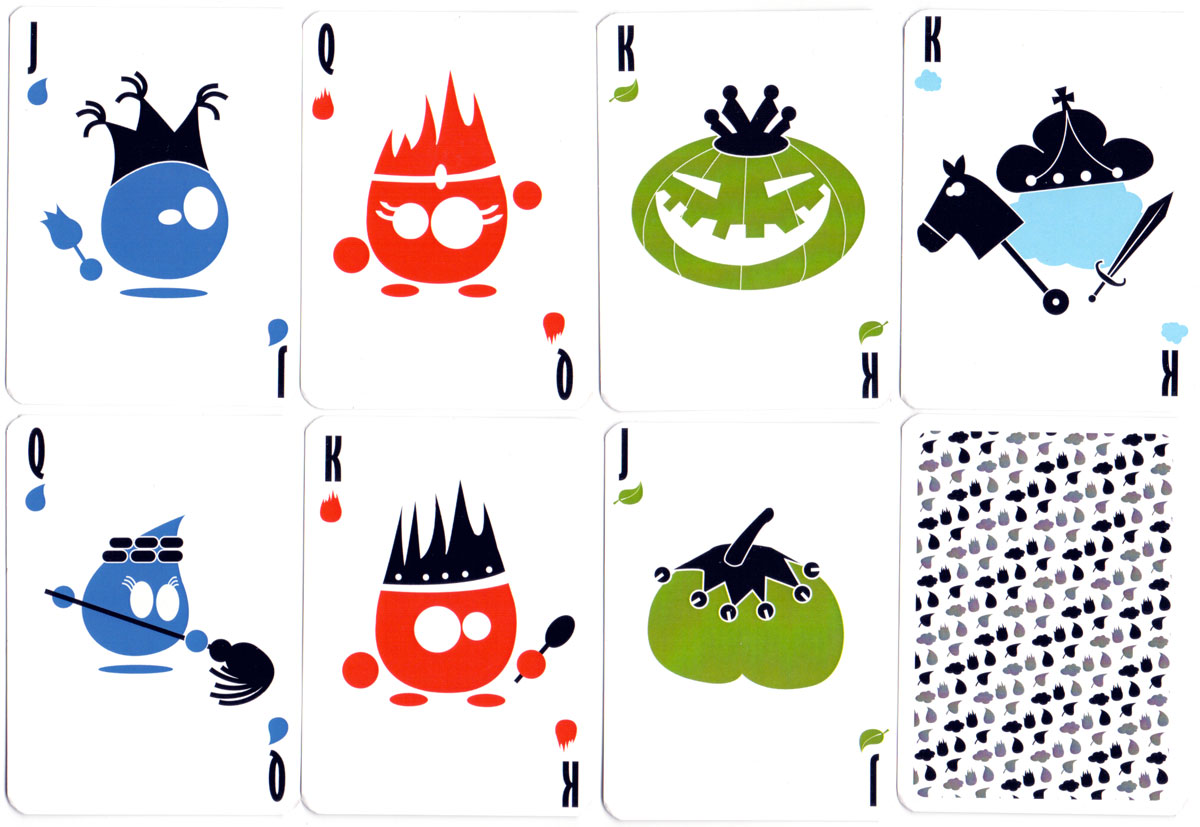 “4 Elementos” playing cards designed by Marcos Neila Muro celebrating environmental sustainability and ecology, 2014